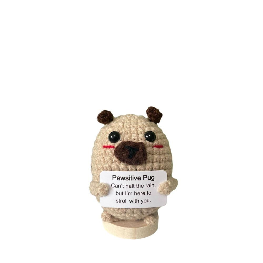 Creative Wool Knitting Doll Handmade Plush Doll Toys New Desktop Ornament for Gifts
