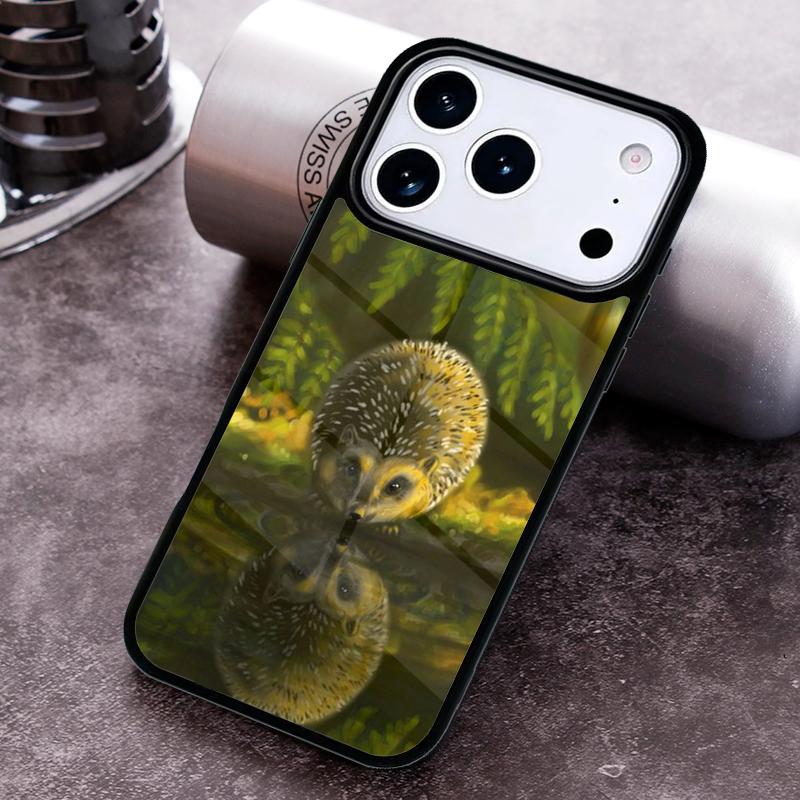 

Hedgehog Cute Phone Case for iPhone 17 16 15 Pro Max Air 14 13 12 11 Plus Shockproof Cover iPhone17