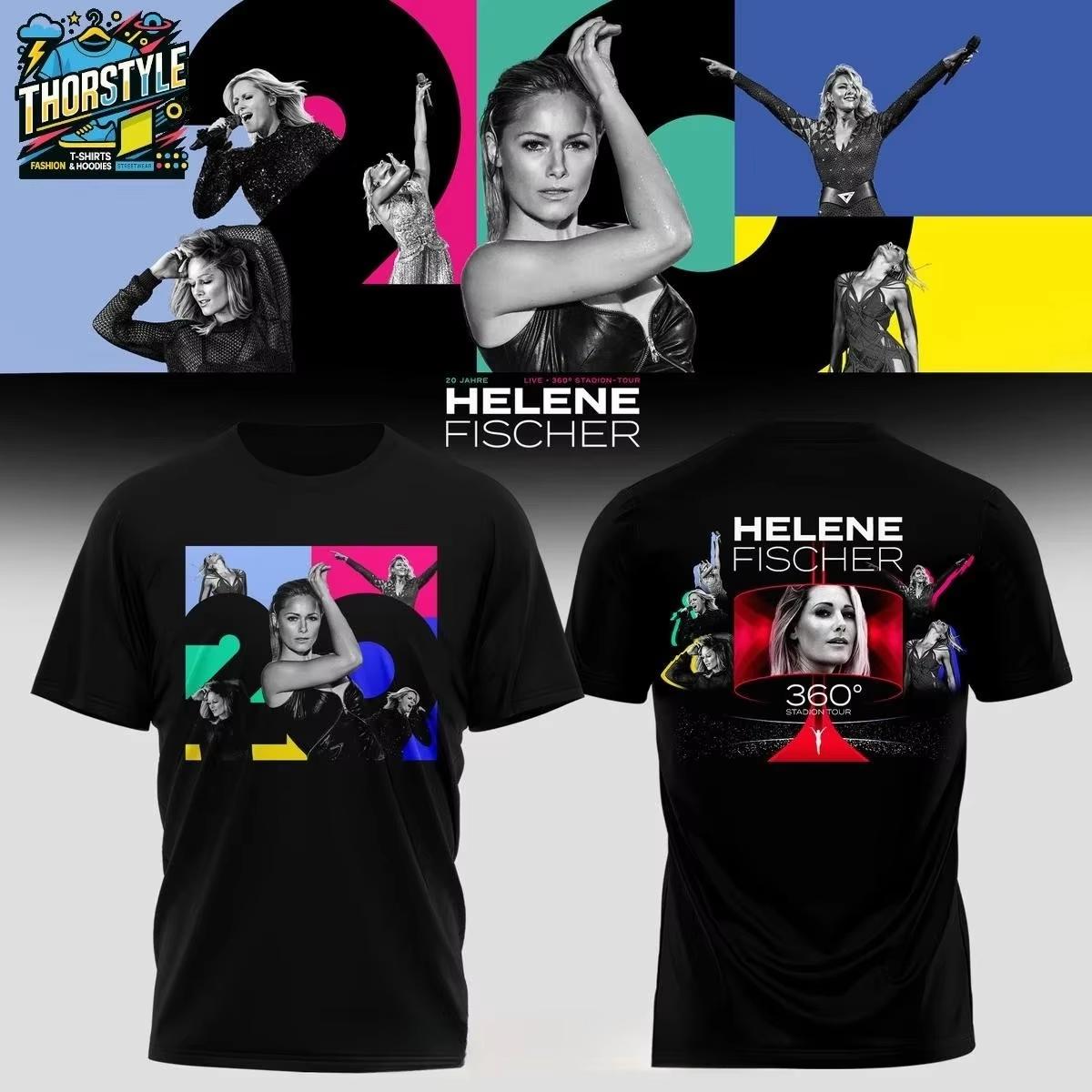 Helene Fischer 360 Stadium Tour 2026 Clebrate 20 Jahre Fashion Men s T-shirt 2026 Summer New Streetwear Hip Hop T-shirt Unisex 4XL
