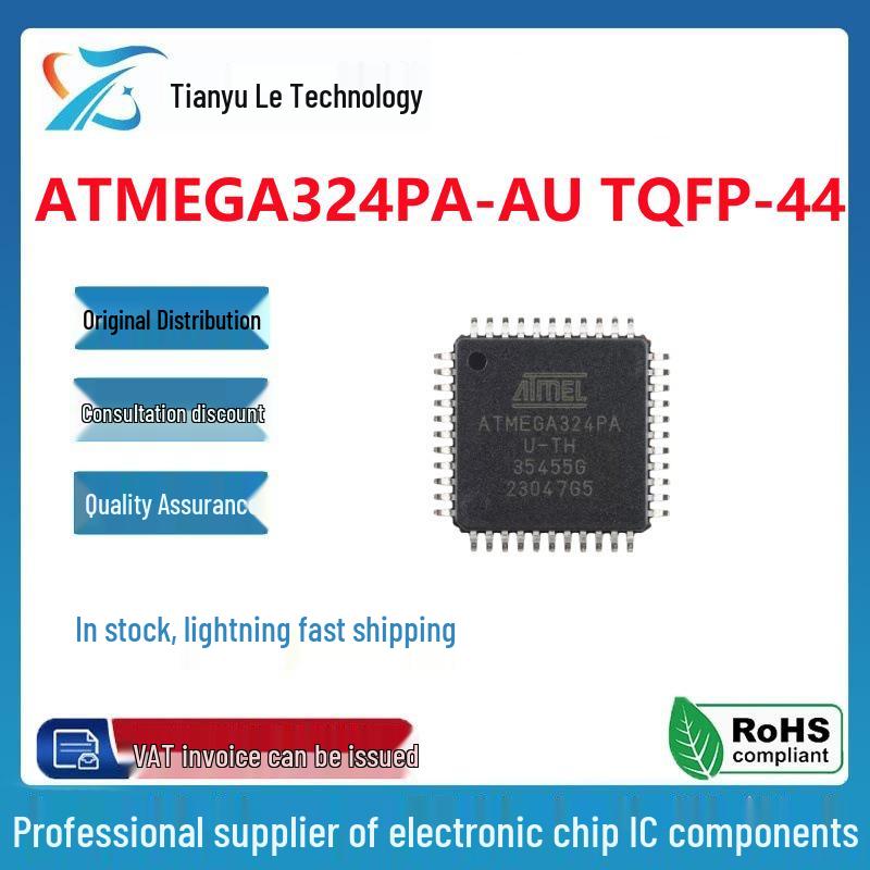 Authentic ATMEGA324PA-AU 8-bit AVR Microcontroller TQFP-44 Chip