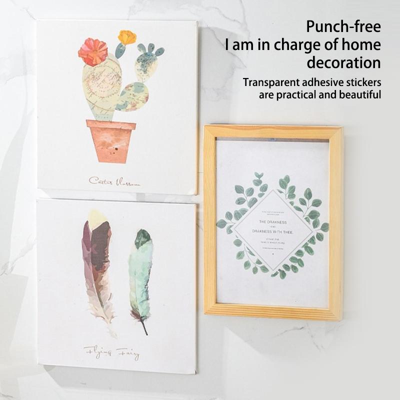 1/2/3PCS Wall Sticker Hook Invisible Moisture-proof Solid Simple Save Space Hanging Hook Moisture Proof