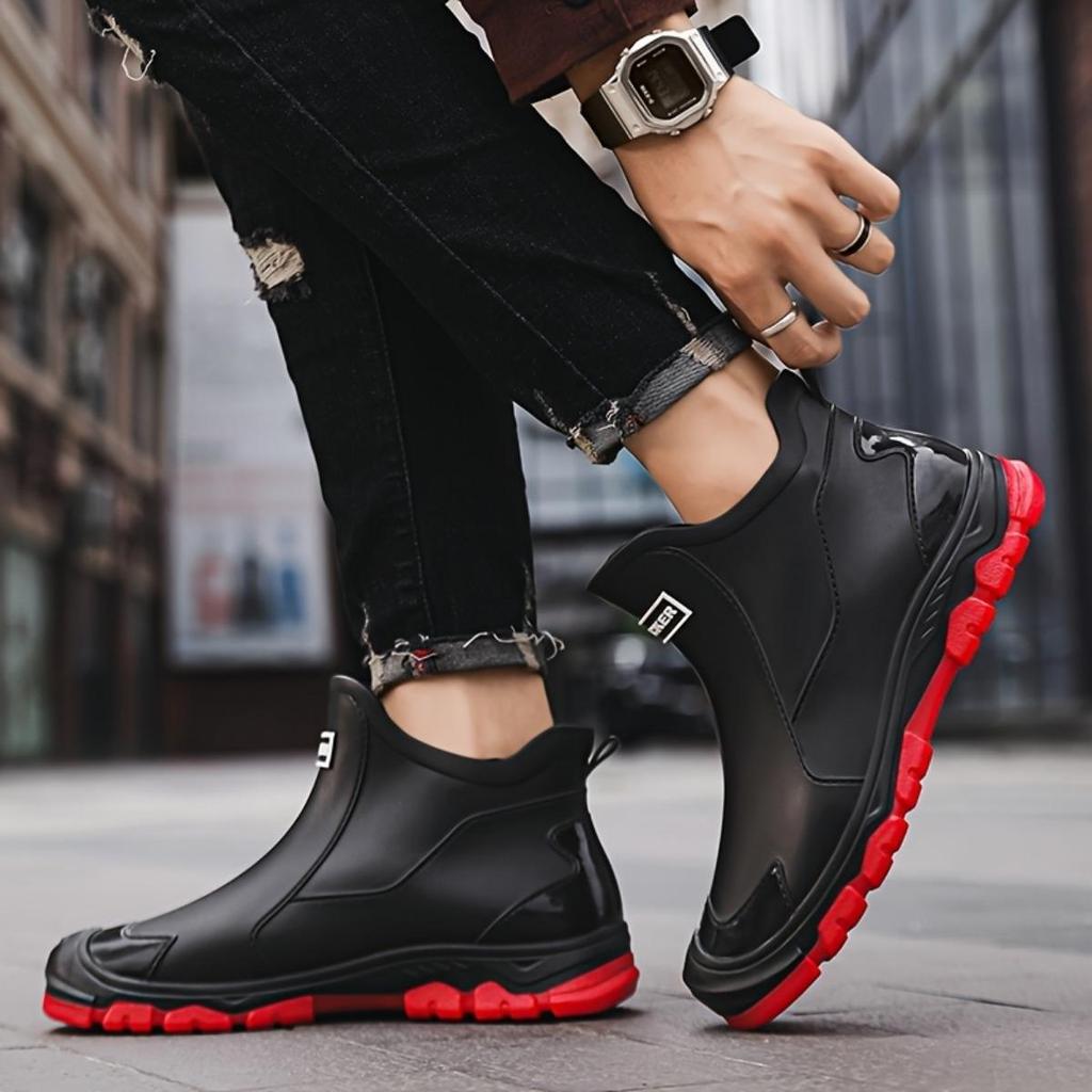Stivali Antiscivolo di Alta Qualità per Tutte le Stagioni - Suola in PVC Antiscivolo Scarpe da Lavoro Unisex, Adatte per Edilizia, Giardinaggio, Escursionismo, Spiaggia - Facili da Indossare