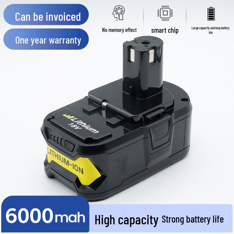 

Совместим с беспроводной дрелью Ryobi 18V 4.0Ah, литий-ионный аккумулятор