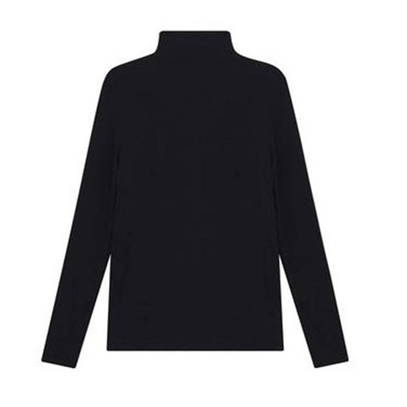 Solid Color German Velvet Half Turtleneck Bottoming Shirt for Women, Autumn and Winter New Inner Long-sleeved Warm Slimming Top for Women