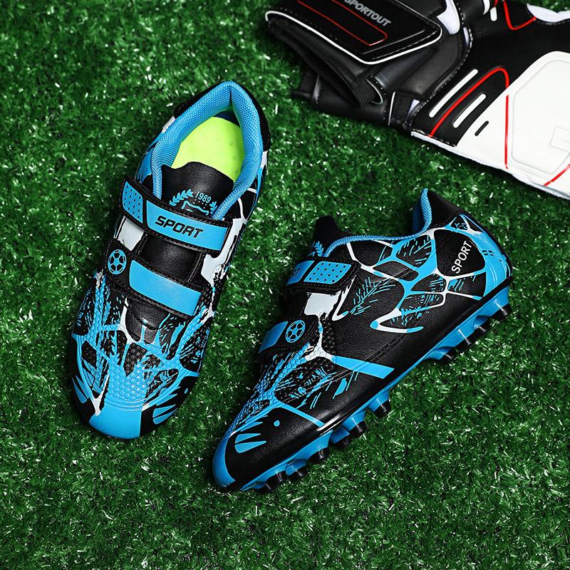Kid's Football Shoes Youth Nails Solid Double Magic Stick Football Shoes Training Boys Football Boots