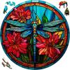 Wooden Puzzles Flowers Art Decoration Irregular Shape Puzzle Board Set Puzzle Toys for Adults Family