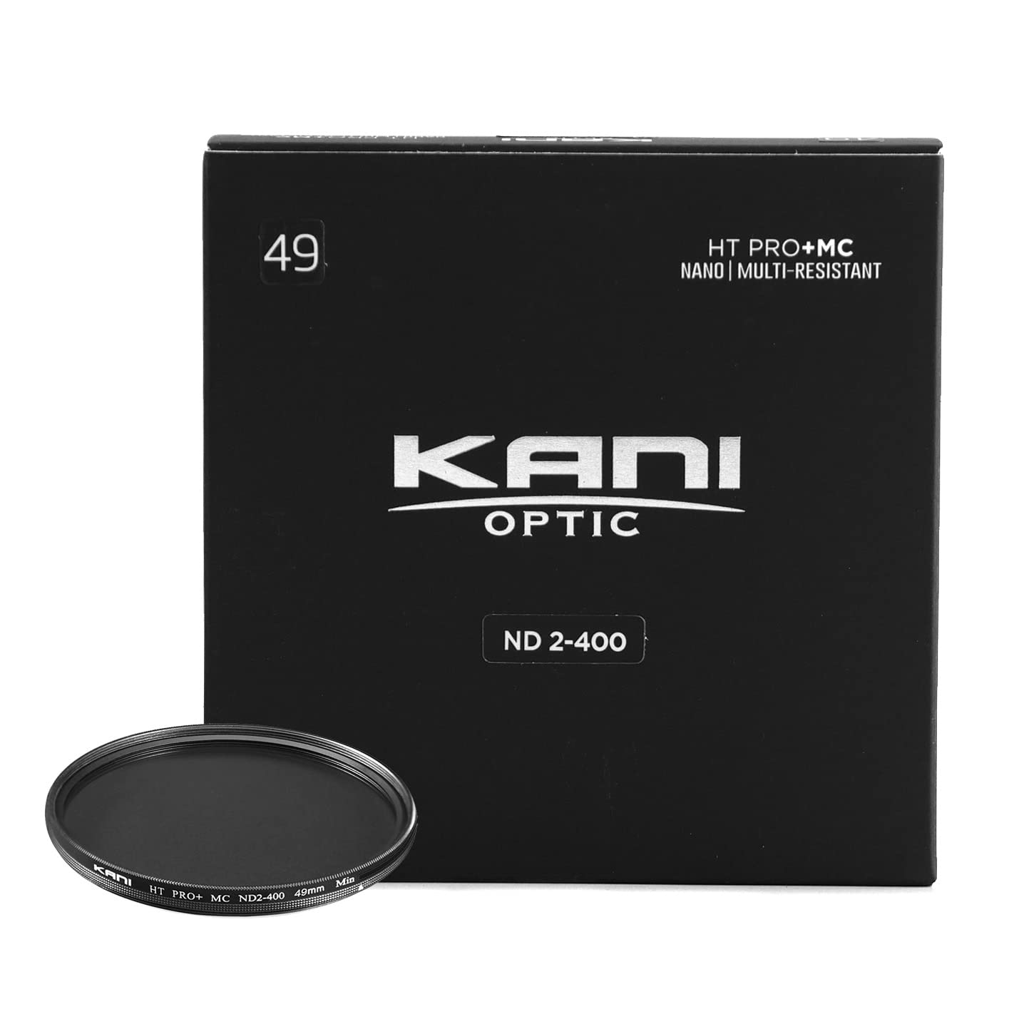 

KANI 49mm Variable ND Filter HT MC Light Reduction Effect up to 6 Suppresses Irregularities at High Low and Nano 806628 PRO+ ND2-400, Stops, X-Shaped