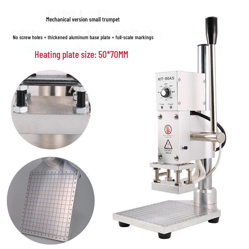 Compact Manual Leather Embossing & Hot Stamping Machine