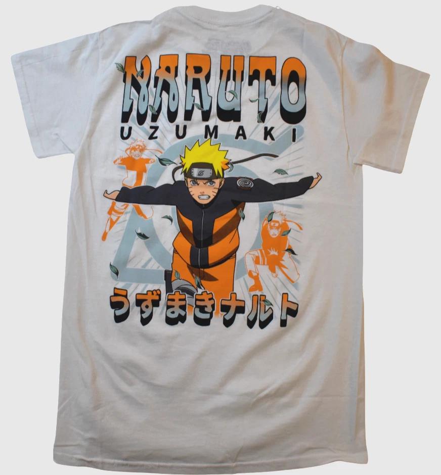 Ripple Junction Naruto Shippuden Mens Naruto Uzumaki White Shirt New Small S