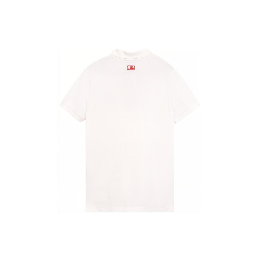 New MLB Base Logo Polo Shirt Women's Ivory White 3FPQH2023-50IVS