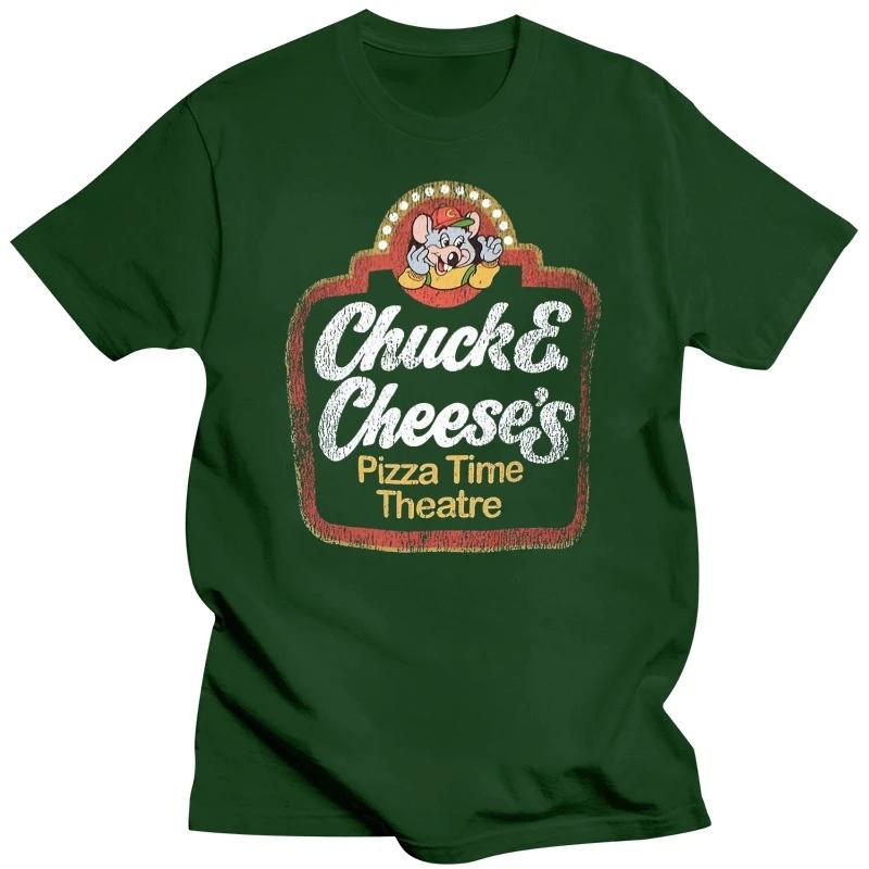 CHUCK E CHEESE PIZZA TIME THEATER TSHIRT BLACK UnisexS RETRO DISTRESSED FOOD TEE