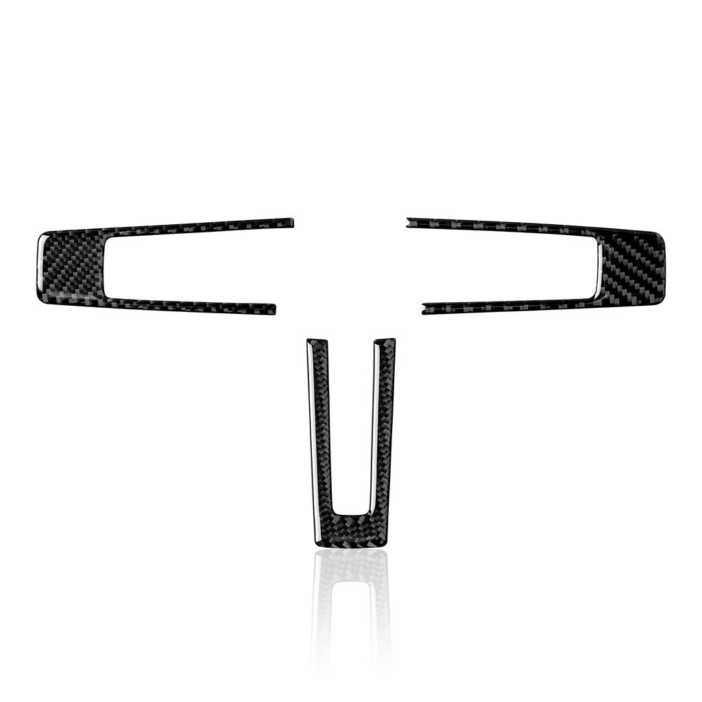 For Ford Mustang 2009 2010 2011 2012 2013 2014 Accessories Car Steering Wheel Sticker Decal Carbon Fiber Interior Trim