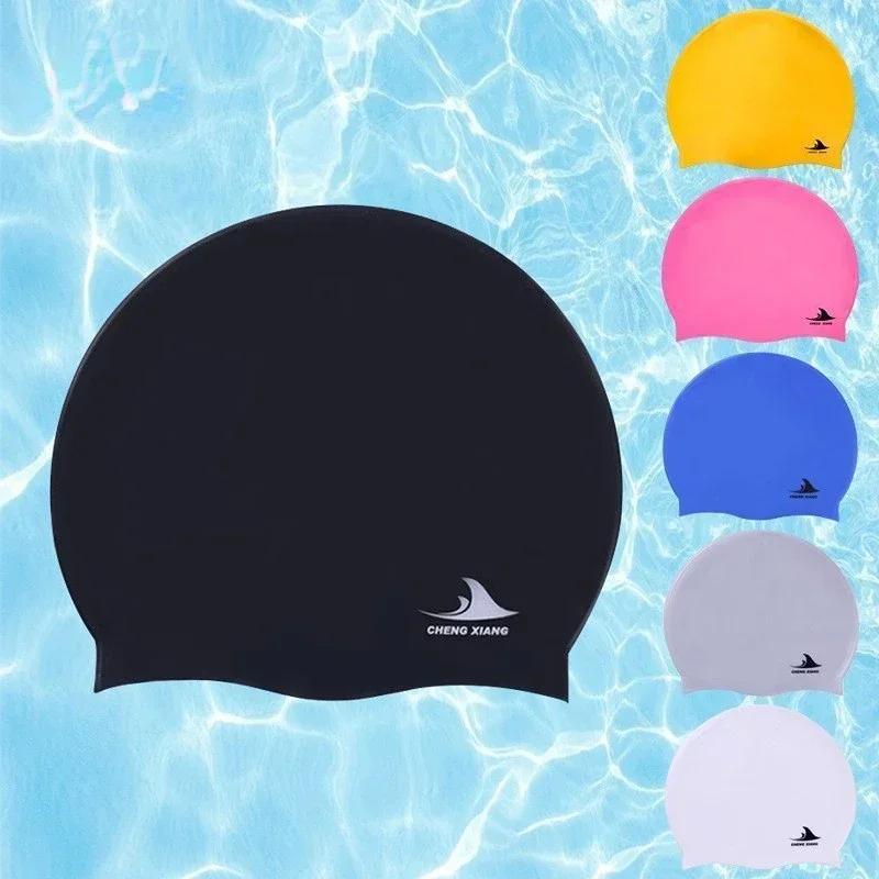 Swimming Cap Silicone Waterproof Swim Hat For Men Women Adult Kids Long Hair Pool Caps Diving Swimming Equipment Elastic Cap New