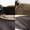 GUCCI Bamboo Shoulder Bag 001.387 Handbag Brown GG canvas Women Used