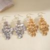 European and American round geometric round fringed ear hook retro temperament exaggerated earrings niche high fashion earrings