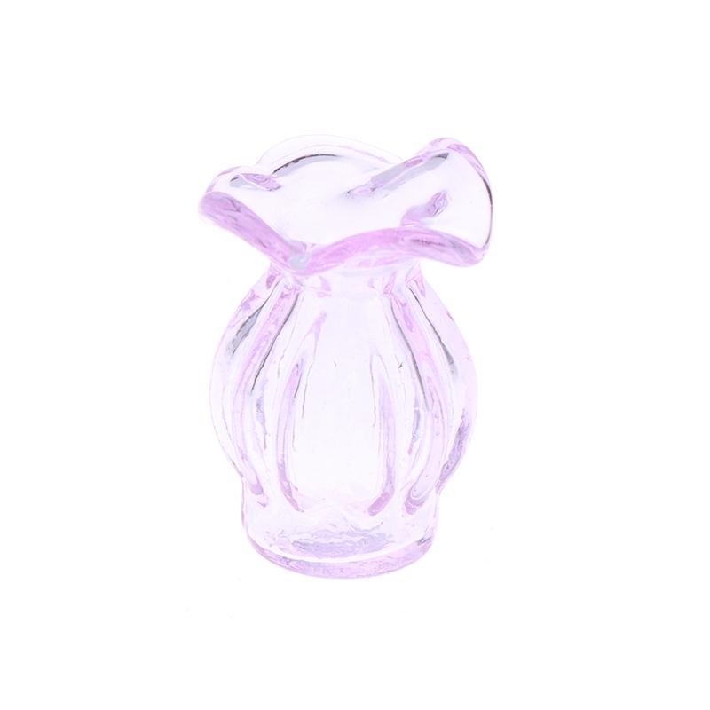 1:12 Puppenhaus Miniatur Glasvase Blumenarrangement Blumentopf Vorratsglas Garten Weihnachtshaus Dekor