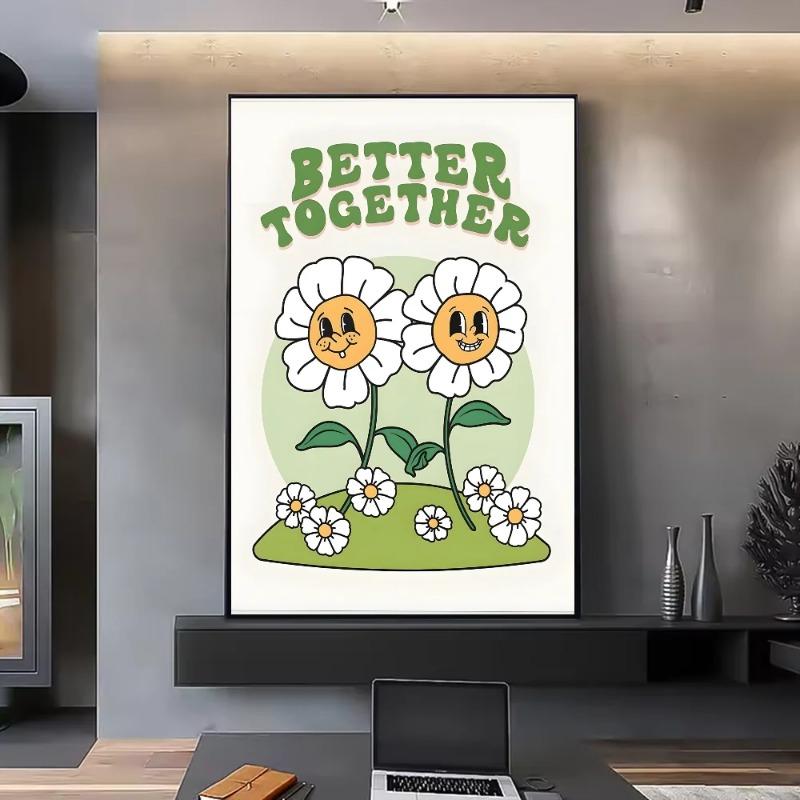 Aesthetic Colorful Danish Poster HD Art Sticky Wall Waterproof Home Living Room Bedroom Bar Aesthetic Decoration