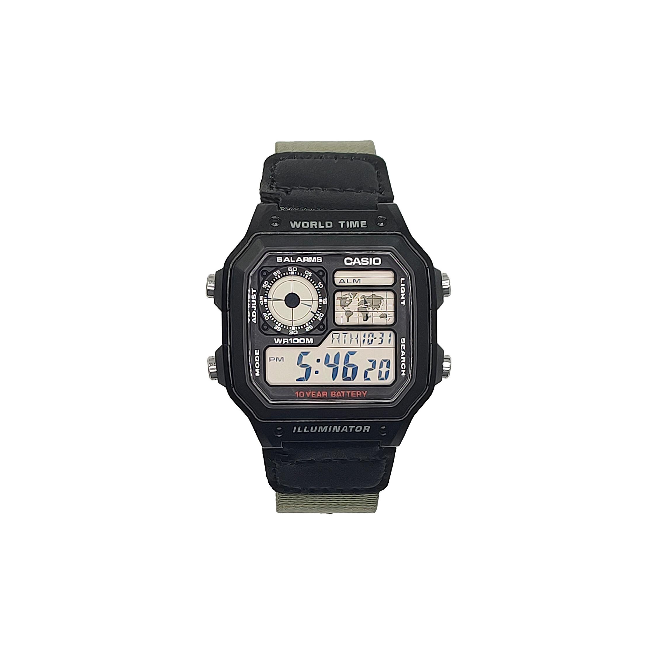CASIO Unisex YOUTH Black Watch AE-1200WH-1A(Watch3--)