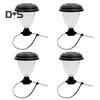 4Pcs Outdoor Decorative Solar Lights Fence Lamps Automatic ON/OFF Waterproof Energy-Efficient Easy To Install Patio Solar Lamps