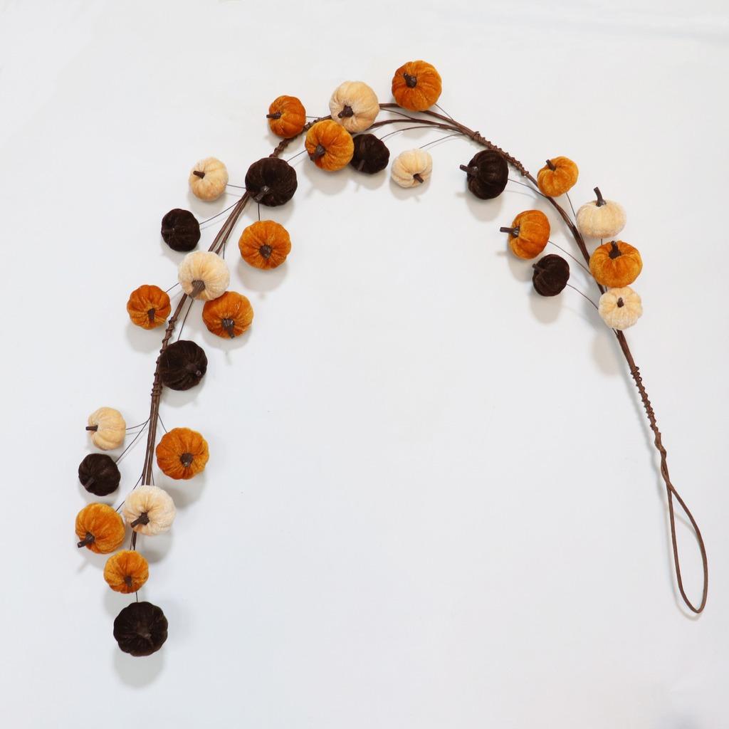 Handmade Pumpkin Decoration Soft Autumn Festival Decoration Pumpkin Wall Hanging Vintage Holiday Home Ornament For Wedding Hotel