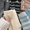 Children's Winter Thick and Warm Heat-retaining Wool Socks, with Label and Elastic Waistline, Mid-calf Length Socks