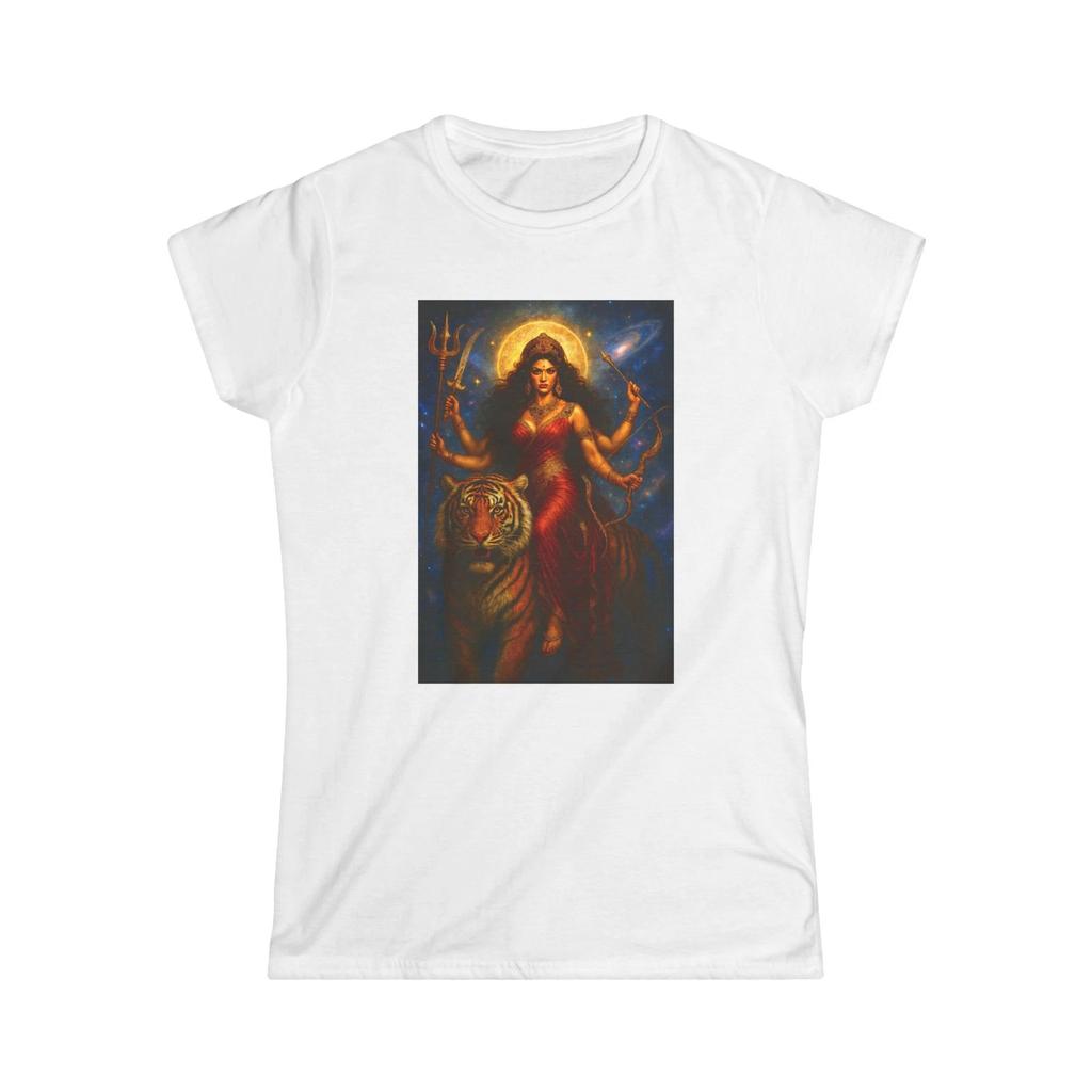 Göttin Durga Damen Softstyle T-Shirt, Glaubensbasierte Kleidung, Spirituelles Geschenk, [...]