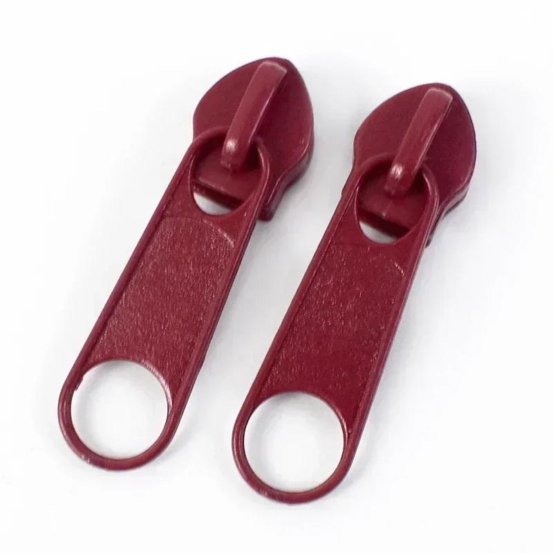 50/100/200Pcs Meetee 3# 5# Nylon Zipper Puller Bags Garment Zip Slider Backpack Pocket Zips Repair Kits DIY Sewing Accessories