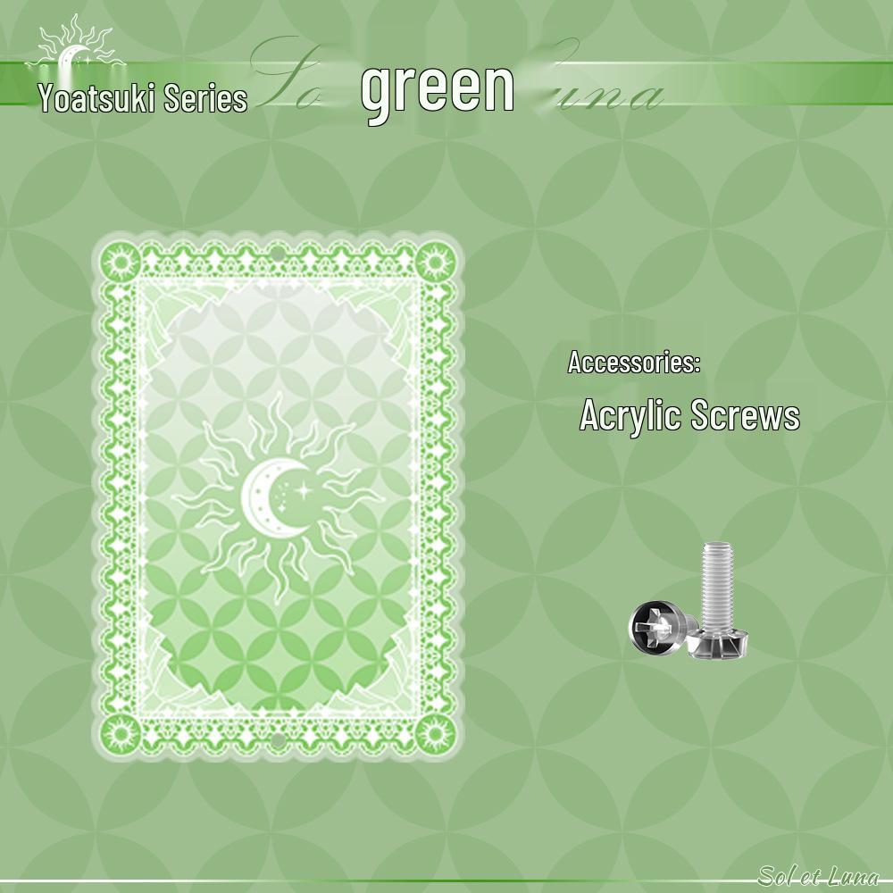 Yaoyue Series Acrylic Anime Card Display Frame with Colored Interlayer - Small Valley Beauty Storage Box