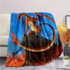 Sky Flare Dragon  Print Flannel Blanket, High quality Comfortable for All Seasons, Home Decor, Warmth and Comfort