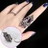 Hot Sale 2Pcs/Set Butterfly Ring Sets  Creative Bohemia Women's Banquet Hand Ring Luxury Big Ladies Jewelry