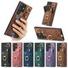 Ring Holder Cards Solt Wallet Leather Case For Samsung Galaxy S25 Ultra S24 FE S23 S22 Plus A16 A26 A56 A06 A36 A17 A07 Cover