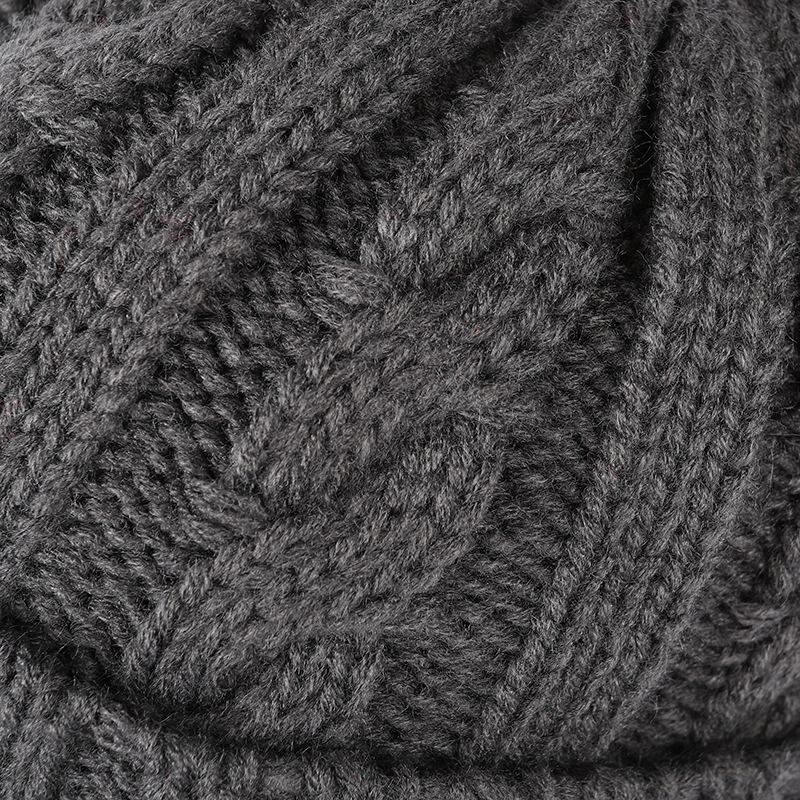 Unisex 2023 Winter Woolen Knit Hat with Ear Protection & Duckbill Design