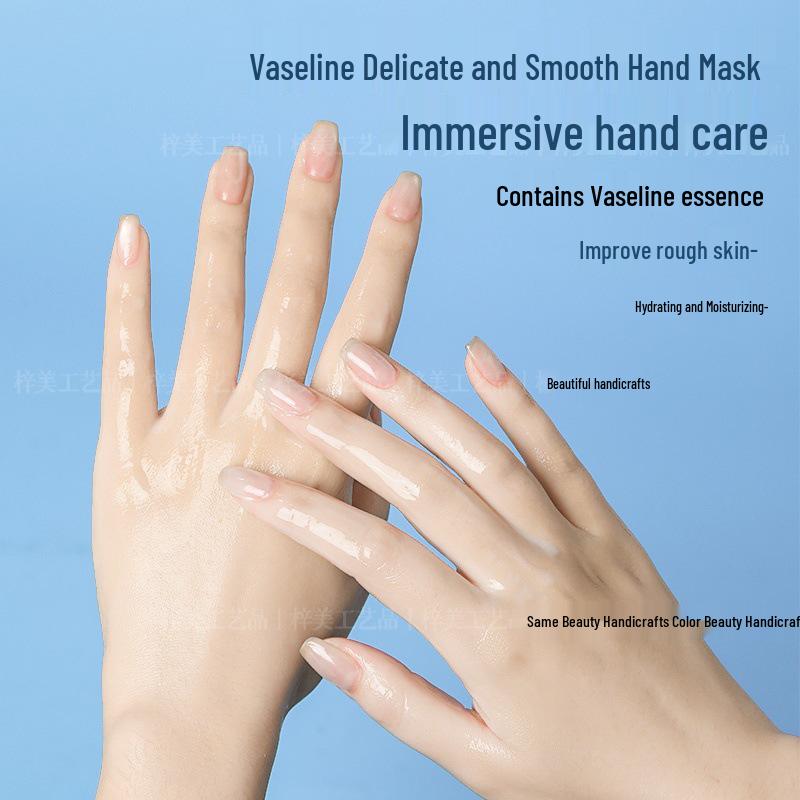 Nail & Hand Moisturizing Mask: Hydrating & Whitening Treatment for Dry, Cracked Hands with Repair and Anti-Aging Benefits