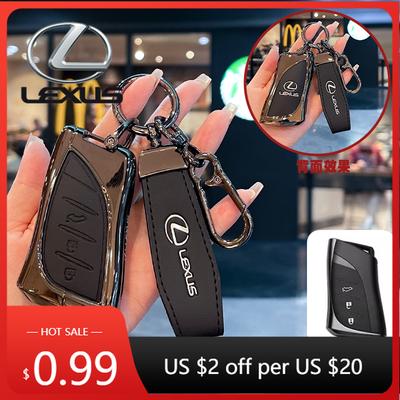 Interior Stickers Zinc Alloy Car Key Cover Case Shell Fob Holder For NX GS RX IS ES GX LX RC UX US 200 250h 350 LS 450H 26