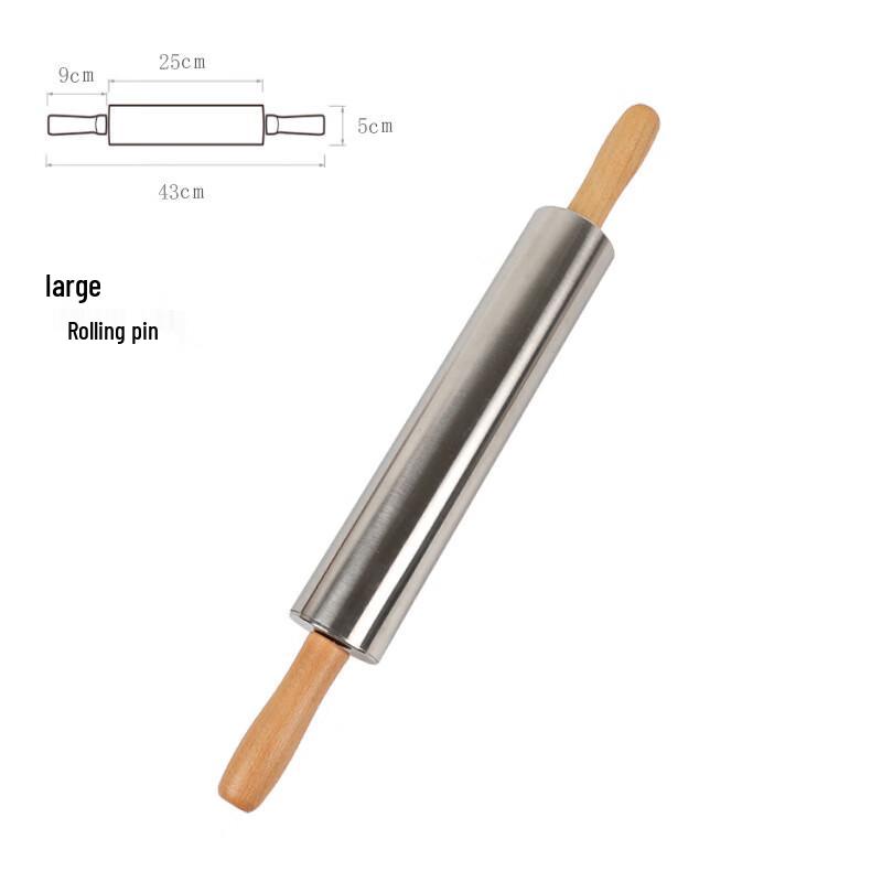 Zhi Shi Household Stainless Steel Rolling Pin