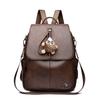 Vintage PU Rucksack Damen Pendler Große Kapazität Reise Rucksack Multifunktionale Umhängetasche