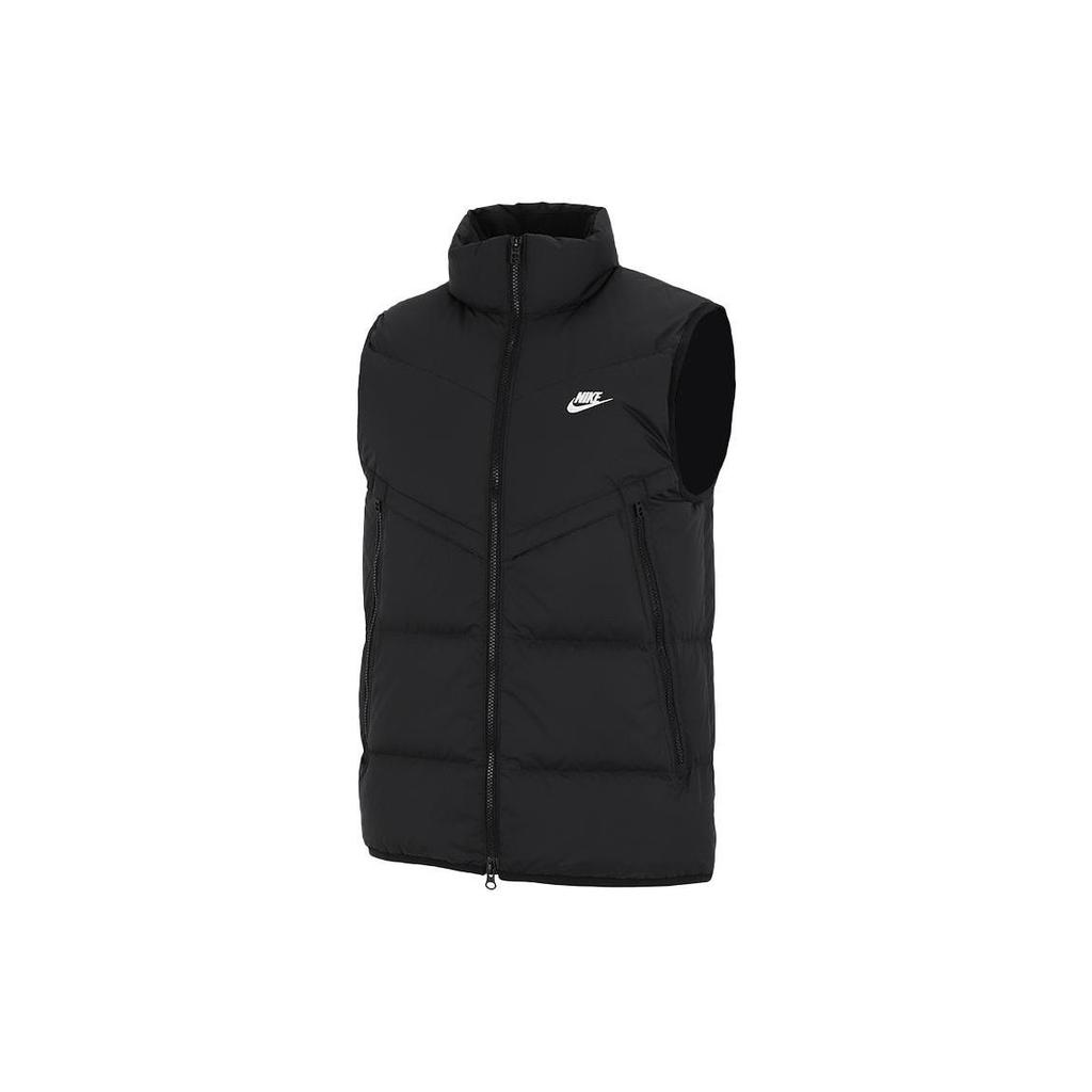 Nike Down Vests Men's Black Stand Collar Moderate Other DD6818-010