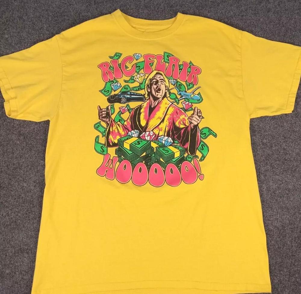 

Ric Flair Collection Gift For Fan Full Size Gold T-shirt Unisex T-Shirt XXXXL