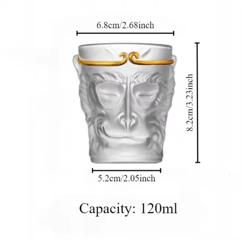 Black Myth Wukong Whiskey Glasses Cup Crystal Glass Cup Tea Cup Juice Glass Beer Cups Breakfast Mug Drinkware Creative Glass Cup