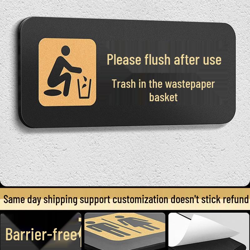 Men's & Women's Restroom Directional Signs for Public Toilets – Left & Right Arrows for Hotels & Offices