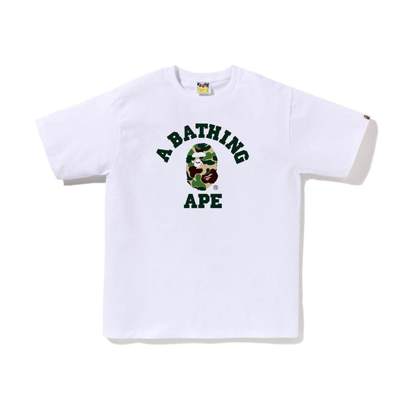 A BATHING APE ® Abc Camo College T shirt 0ZXTEM005101O