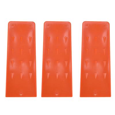 3 pezzi 8 pollici Cunei da abbattimento di plastica dentati Strumenti di taglio sicuri per motoseghe Taglio alberi