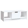 Vidaxl Stolik Kawowy, Biały 102X50X36 Cm, Materiał Drewnopochodny