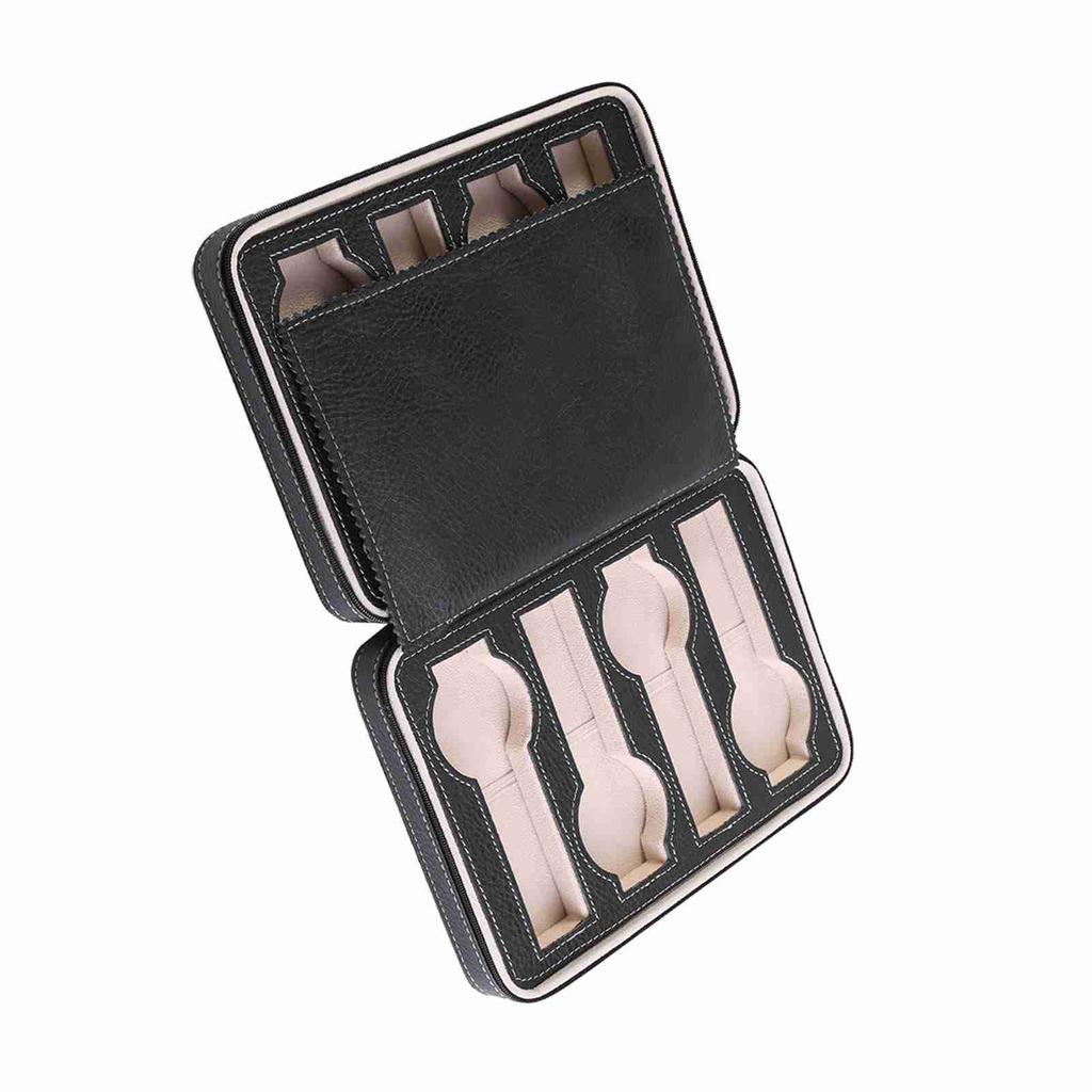 1Pc 8 Grids Watch Display Storage Box Portable Zippered Travel Collector Case Organizer New