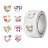 Valentine Heart Stickers 500pieces Heart Shape Labels Sticker Labels for Valentine's Day Birthday Wedding Party Celebration Home