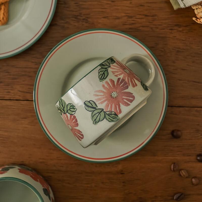 Shangqi Creative Ceramic Coffee Mug with Saucer