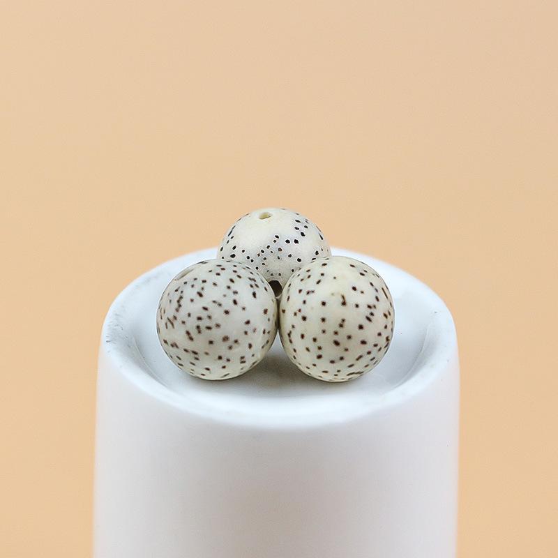 Hainan Star Moon Bodhi Seed Smooth White Beads for Buddhist Bracelets