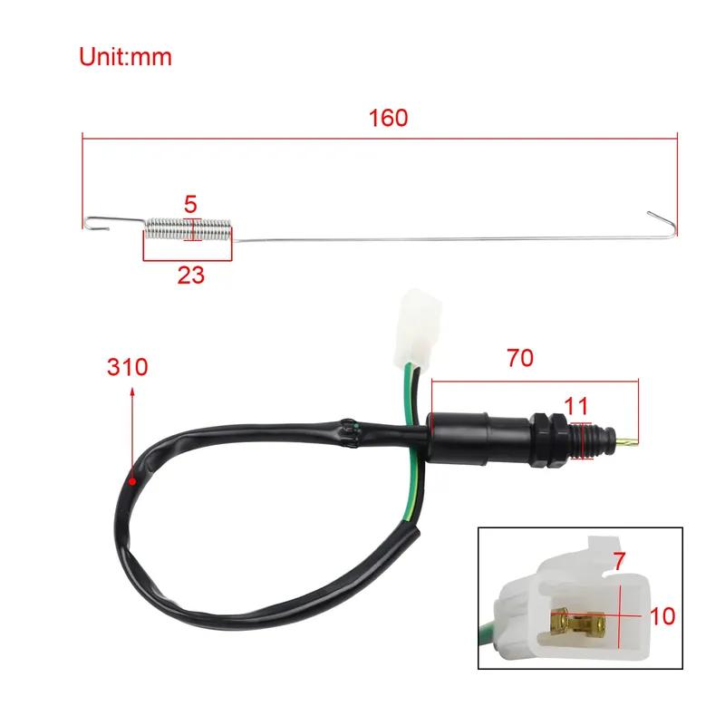 Universal Rear Brake Light Switch Brake Stop Light Switch for Honda Kawasaki Suzuki Yamaha Harley Motorcycle Bike ATV Scooter