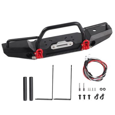 1 10 RC Crawler Metalowy Przedni Zderzak Światło LED dla Traxxas TRX 4 SCX10II 90046 Samochód (Mieszkanie)
