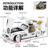 EFVAK1 NEW 1:18 Benzs 300SL Alloy Car Model Sound and Light Pull Back Children's Toy Collectibles Birthday Gift